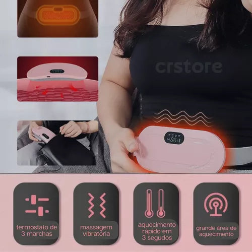 Aparelho Alivia Dor Cólica Menstrual Massageador Termico